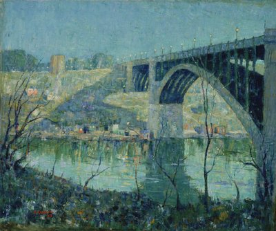 Notte di primavera, fiume Harlem da Ernest Lawson